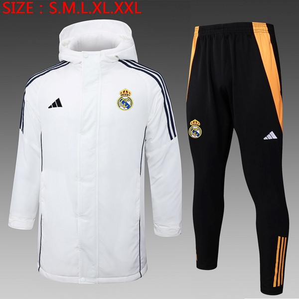 Abrigo Real Madrid Conjunto Completo 2024/25 Blanco 2